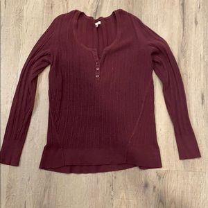 textured long sleeve button shirt